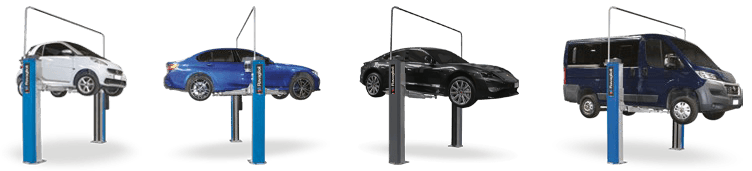 Podnośnik dwukolumnowy dla elektryków i hybryd - zakres obsługiwanych pojazdów - KPX357EV